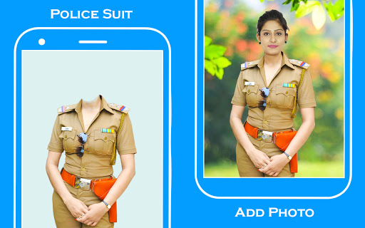 Women police suit photo editor скриншот 6