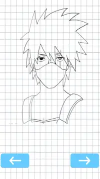 How to draw Kakashi: \