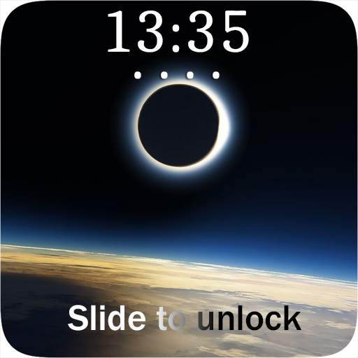 Solar Eclipse Lock Screen Wallpaper