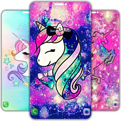 🦄 Rainbow Unicorn Glitter Wallpaper 4K [UHD]