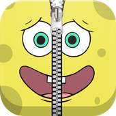 Sponge Boy Zipper Lock Screen
