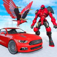 Flying Eagle Robot Car Multi Transforming Games on 9Apps