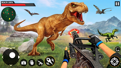 Wild Dinosaur Hunting Furry Animal Hunting Games screenshot 1