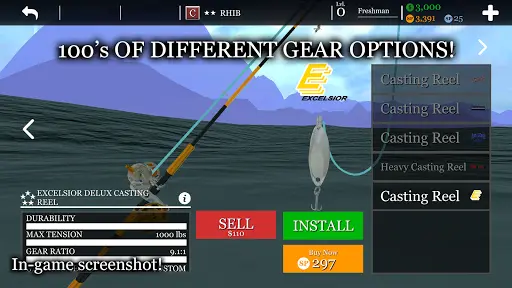 Catching Monsters in Master Bass Angler: Free Fishing Simulator IOS &  Android Game (TimeLapse) 