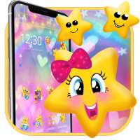 Cute Yellow Star Emoji Theme on 9Apps