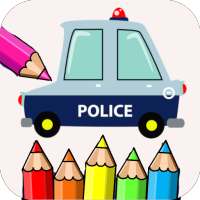 Police Car Coloring Game