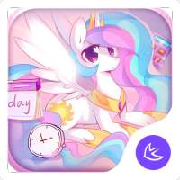 lovely rainbow unicorn-APUS Launcher theme on 9Apps