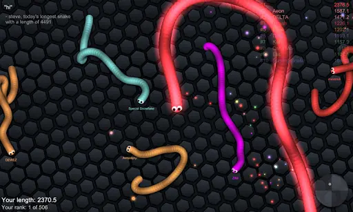 Slither.io OFFLINE no Android + GAMEPLAY + TOP 1 - Bob Tech 