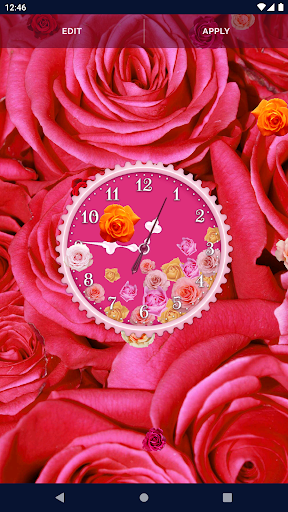 Rose Clock 4K Live Wallpaper screenshot 5