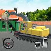 Real Excavator Crane Simulator 2019- Building Road