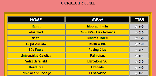 Exact score online tips