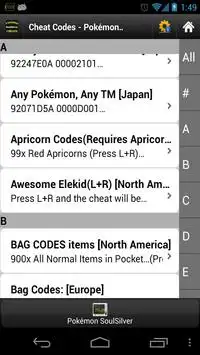 Cheats for POKEMON HeartGold APK for Android Download