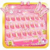 Pink Butterflies Keyboard Theme