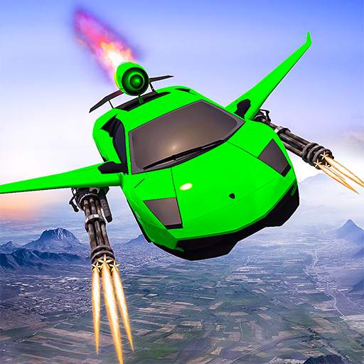 Car Flying Shooting: Flying Car Simulator