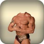 Body Builder Men Photo Suit