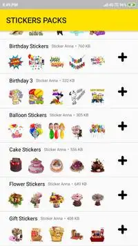 Happy Birthay Balloons Stickers for WhatsApp