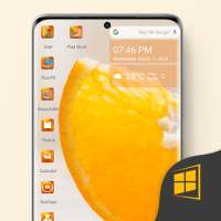 Orange Theme for computer Launcher on 9Apps