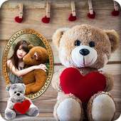 Valentine Teddy Bear Gift Photo Frames on 9Apps