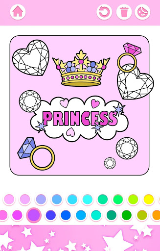Princess Coloring Book स्क्रीनशॉट 8