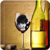 Wine Glass Photo Frame