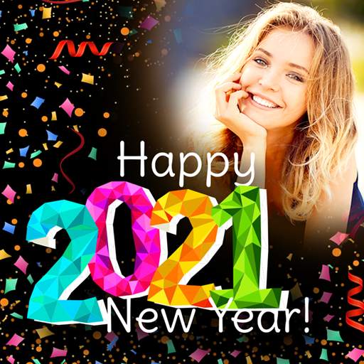 Happy New Year Photo Frame 2021 photo editor