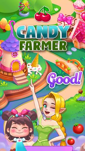 Candy Farm Green - Free Match Games 2021 स्क्रीनशॉट 1