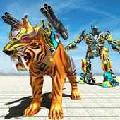 Wirkliches Roboter-Tiger-Spiel-Transformation