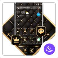 Black golden APUS Launcher theme