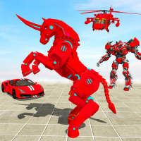 Horse Robot Car Game: Helicopter Robot Game 2021