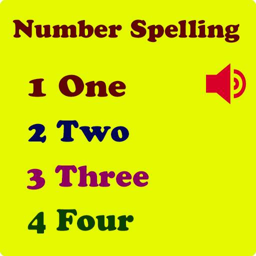 Numbers Spelling Learning 2019