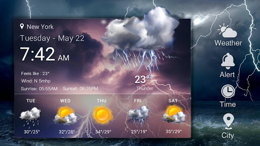 Widget de pronóstico del tiempo screenshot 13