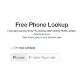Free Cell Phone Lookup w/ Name