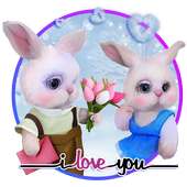 Valentines Rabbits Story on 9Apps