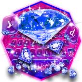 Blue  Crystal Diamond Keyboard on 9Apps