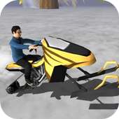 Snowmobile Race Speedy Forest