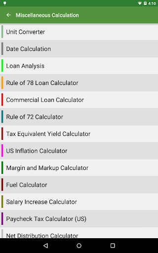 Financial Calculators स्क्रीनशॉट 15