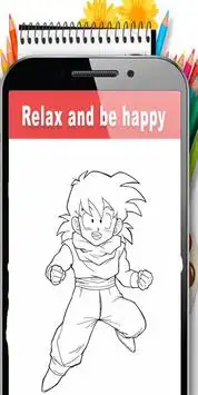 coloring dragon goku ball of vegeta manga fans APK + Mod for Android.
