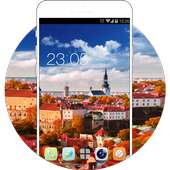 City Theme: Beautiful Town Landscape Wallpaper on 9Apps