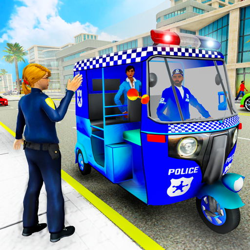Police Tuk Tuk Rickshaw Games icon