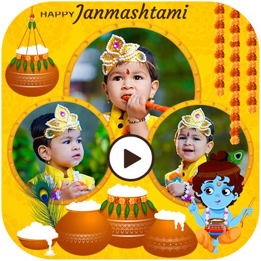 Krishna Video Maker 2021 : Janmashtami Spacial