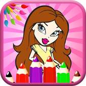 Fashion Girls coloring book - Fashion Coloring