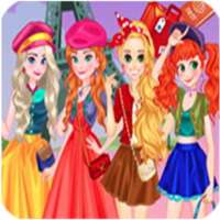 Dress up games for girls - Princess Paris Trip