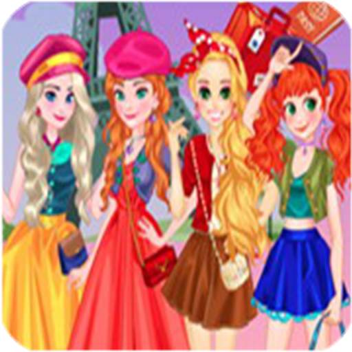 Dress up games for girls - Princess Paris Trip