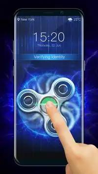 Fidget spinner fingerprint lock screen for prank For PC installation
