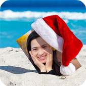 Christmas Photo Frames : Santa Claus Hat on 9Apps