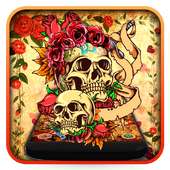 Flower Skull King Theme on 9Apps