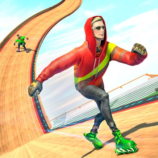 Sky Roller Skate Stunt Games 2021 - Roller Skating