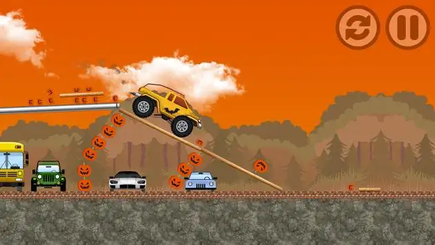 Hill Climb Racing - FIRE TRUCK rescue Police car in HIGHWAY Android  Gameplay 