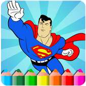 How to color Superheros (coloring game)