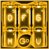 GO Keyboard Gold Tech Theme on 9Apps